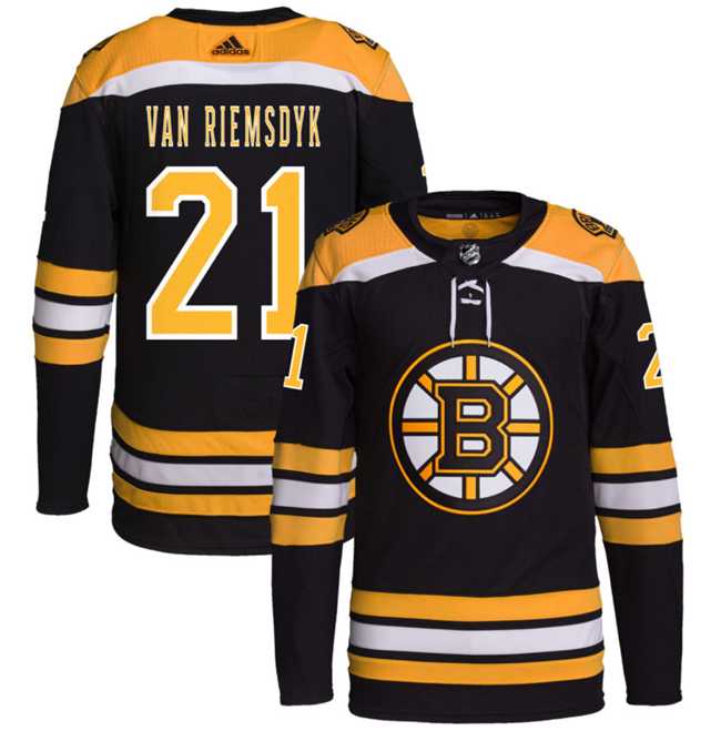 Mens Boston Bruins #21 James van Riemsdyk Black Stitched Jersey